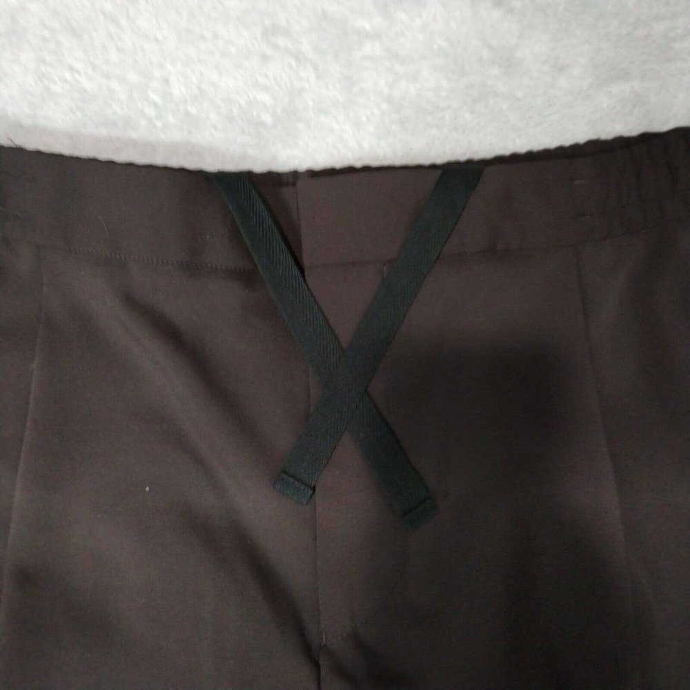 Reiss Trousers Mens 34 (34x28) Dark Aubergine Wool Nakata Drawstring Relaxed - Picture 15 of 16